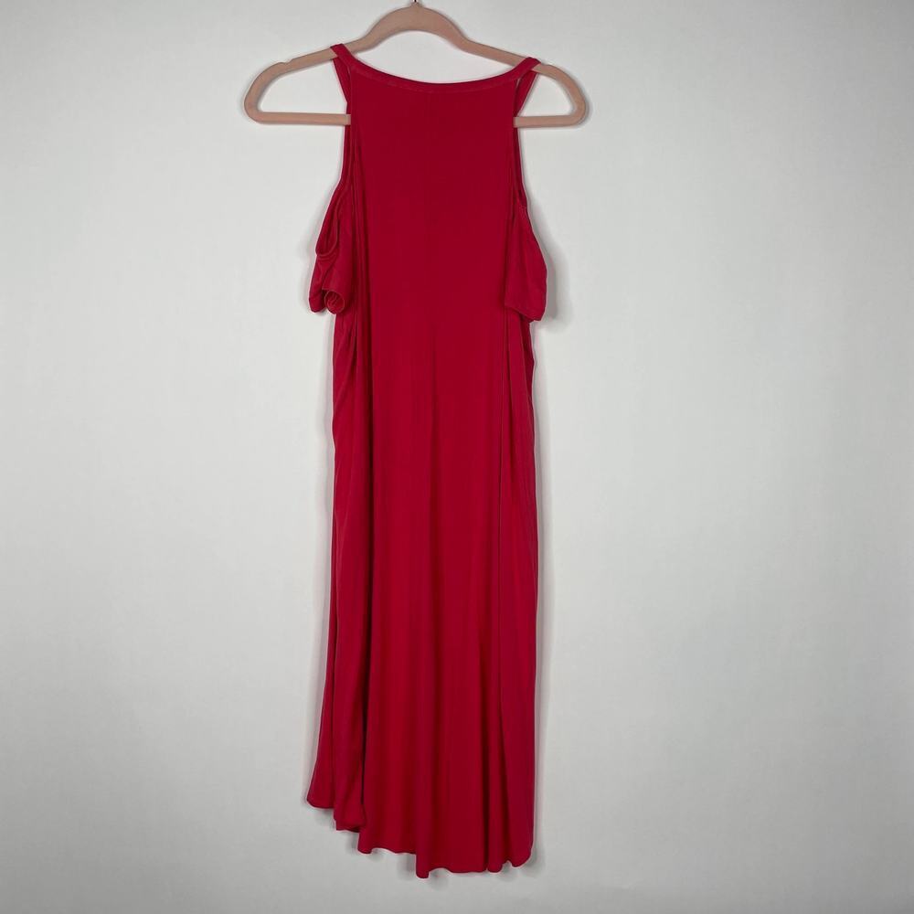 2/$30 Torrid Super Soft Bright Berry Cold Shoulder T-Shirt Mini Dress 1X #5455 - Picture 9 of 13